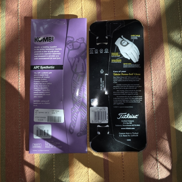 Titleist Perma-Soft White Golf Glove / Kombi Synthetic Golf Glove NEW-Ladies Med - Picture 2 of 2
